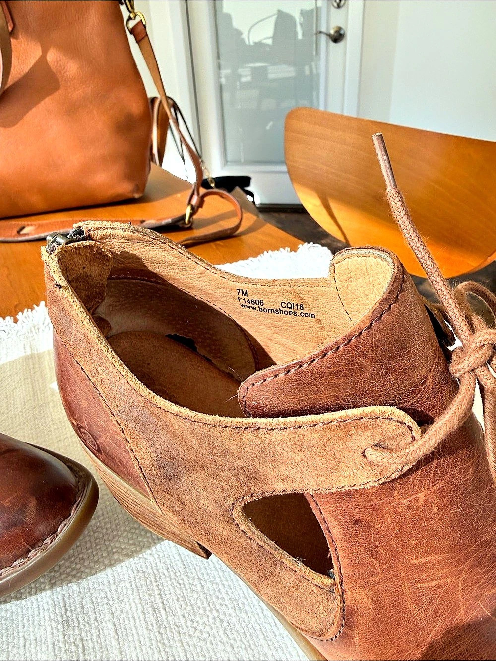 Born Leather Ankle Boots Brown - Picture 6 of 10